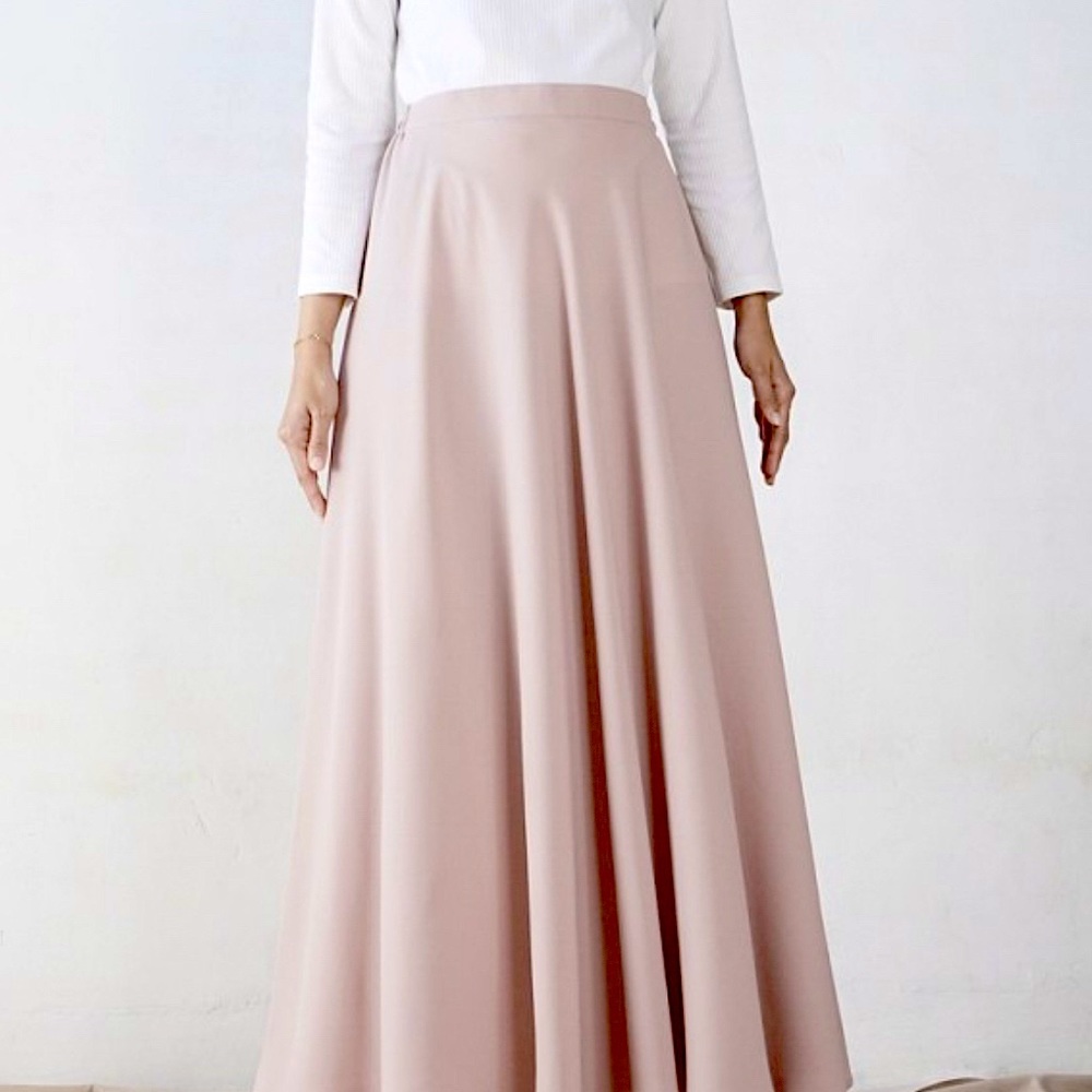 Alex Marie Blush Pink Maxi Skirt